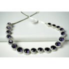 Blue Sapphire Diamond Necklace Set