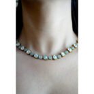 Dotted Polki Diamond Necklace Set