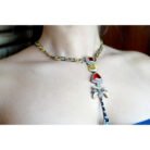 Palm Tree Red Gemstone Necklace Set