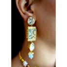Gold-plated Pearl & Kundan Chocker Necklace Set