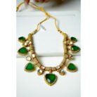 Emerald Polki Victorian Necklace Set