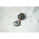 Multi Color Polki Stud Earrings