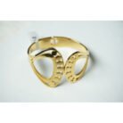 Gold Abstract Triangle Cuff Bracelet