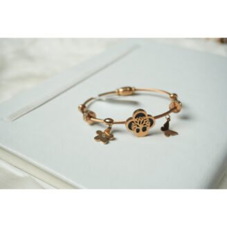 Rose Gold Tree of Life Charm Bracelet