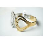 Two Toned Wavy Cuff Bracelet