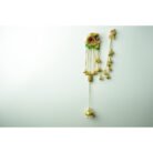 Bird Motif with Ghungroo Bell Kashmiri Earrings with Ear Chain