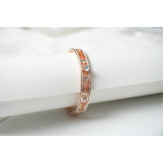 Rose Gold AD Bangle Bracelet