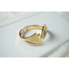 Gold Interlock Cuff Bracelet