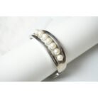 Silver Freshwater Pearl Cuff Bracelet