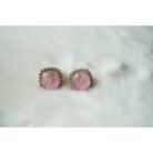 Bomb Pink Stud Earrings