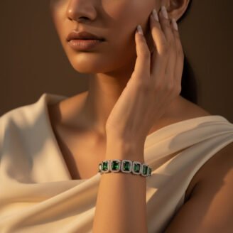 Green Emerald AD Bracelet