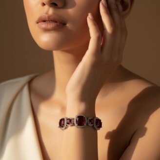 Ruby Stone Bracelet