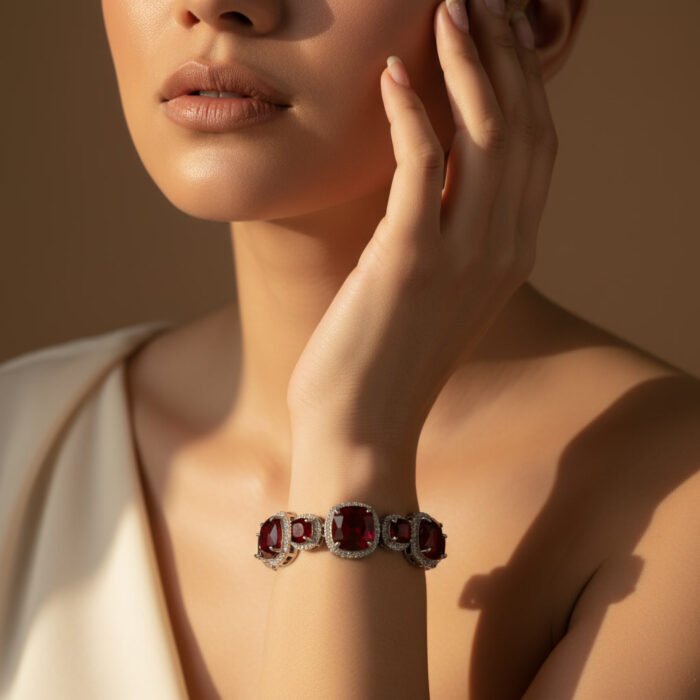 Ruby Stone Bracelet