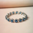 Silver Plated Blue Stone Bracelet