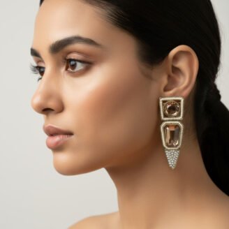 Vintage Golden Clip-on Earrings
