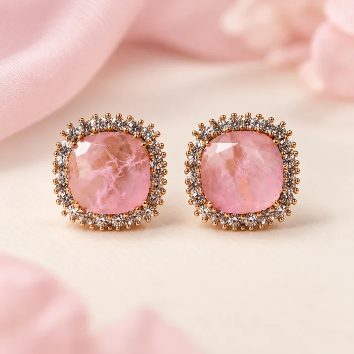 Bomb Pink Stud Earrings Bomb Pink Stud Earrings
